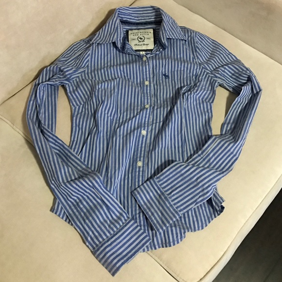 Abercrombie and Fitch Button Down Striped Shirt - Picture 1 of 4