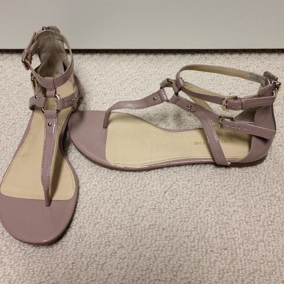 Enzo Angiolini Dusty Pink Patent Sandal, Sz 10