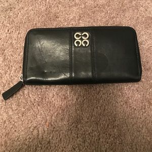 Black Large Leather Wallet