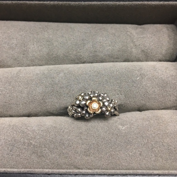 Pandora Flower Ring Size 8