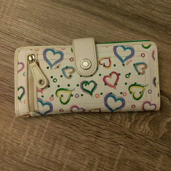 XOXO colorful hearts wallet