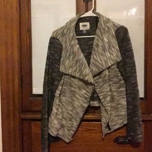 Old Navy asymmetrical zip jacket size L