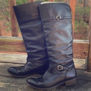 Black Frye Leather Boots