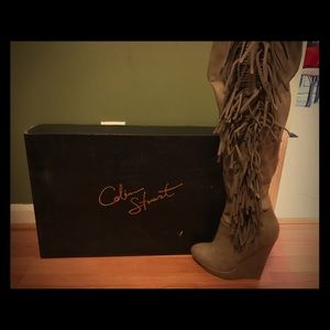 Colin Stuart fringe boots size 8 brand new in box