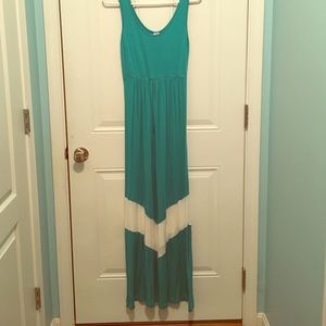 Boutique-style chevron maxi dress