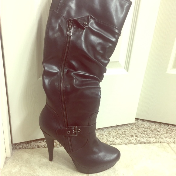Tall Black Guess Boots