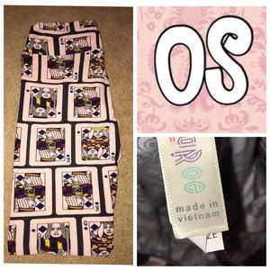 Lularoe playing cards leggings NWT OS
