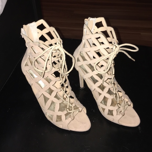 Suede Tan Heels
