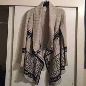 Printed sweater cardigan Sz L