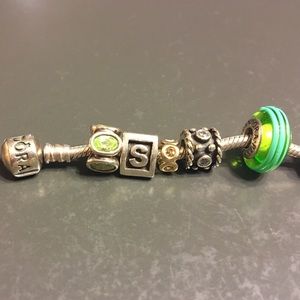 Pandora Bracelet Including Charms
