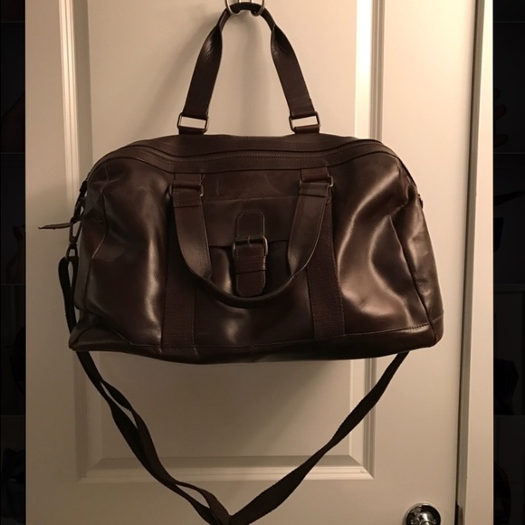 Wilsons Leather Dakota Zip Closure Leather Duffel