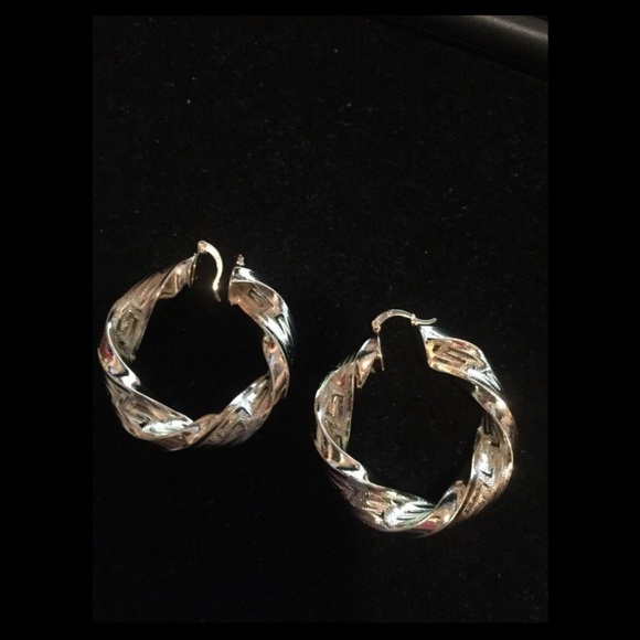 Gold tone earrings