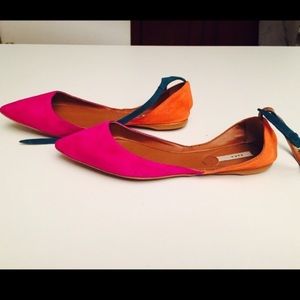 New Multicolored Zara Flats