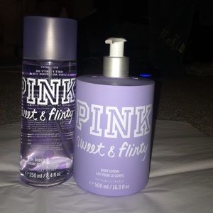 PINK Sweet & Flirty body mist and lotion