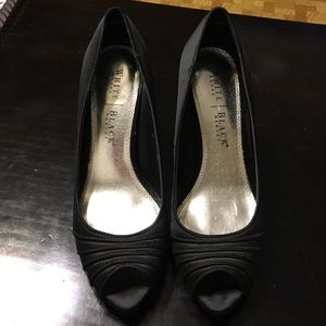 White House Black Market Satin High Heels