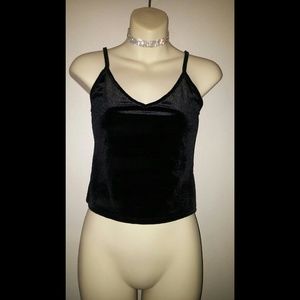 Velvet Crop Top