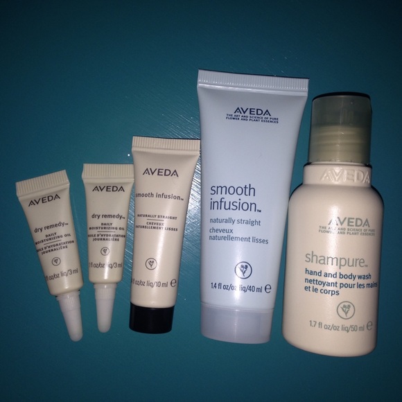 99 off aveda other minibundle of travel size hair products poshmark aveda travel size
