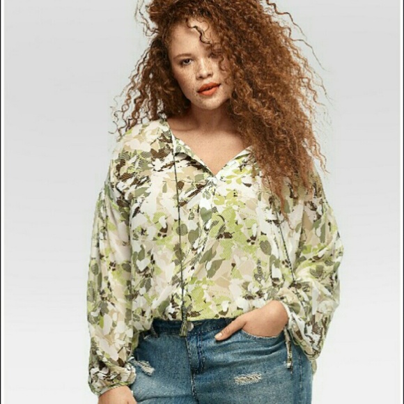 lane bryant peasant top