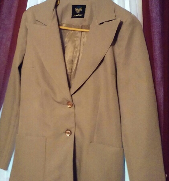 Women's Taupe Color Vintage pantsuit.