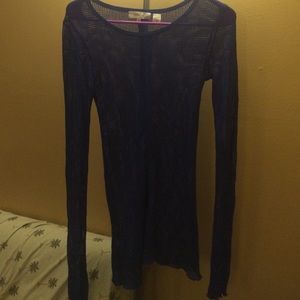 Inhabit brand m see through mesh tunic