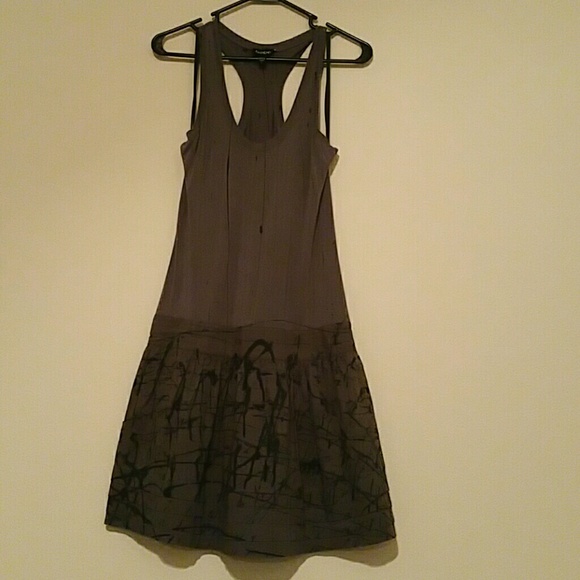 bebe gray dress size small