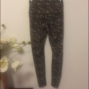 Rare Lululemon Gold Glitter Leggings
