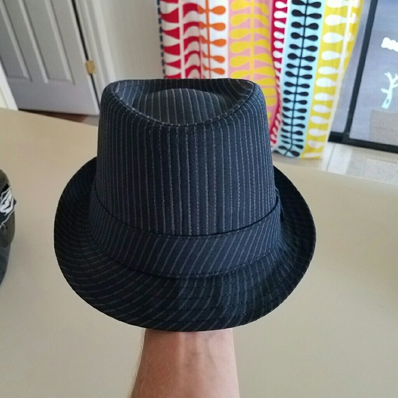 Cassel Goorin Navy Blue Pinstriped Fedora
