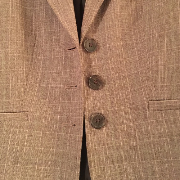 Brown Tweed-Looking Blazer - Picture 3 of 4