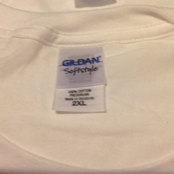 Mens white tshirts (2) - Picture 2 of 2