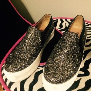 Mossimo target platform glitter sneaker size 10