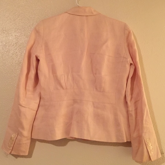 Ralph Lauren Petite, Light Pink, Linen Blazer - Picture 3 of 4