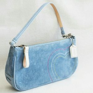 NWT COACH Hamilton Suede Heart Demi