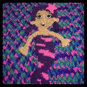 Hand crocheted baby blanket