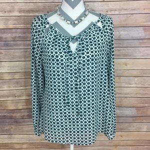 Womens Rose and Olive Top