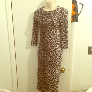 Size 6 top shop leopard print dress NWT