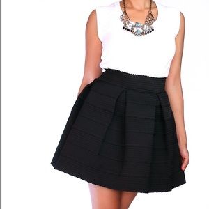 Black Pleated Skirt