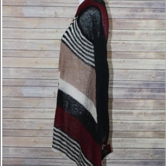 Open Front Cascading Cardigan. - Picture 3 of 3