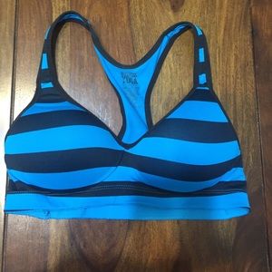 PINK  yoga push up sports bra