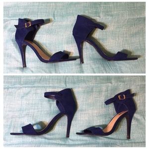 Forever 21 Blue Ankle Strap Sandals