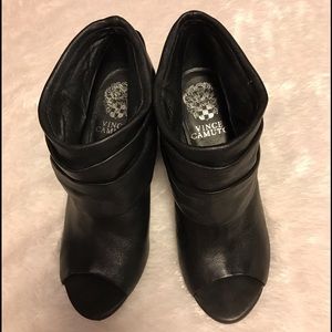 Vince Camuto black booties