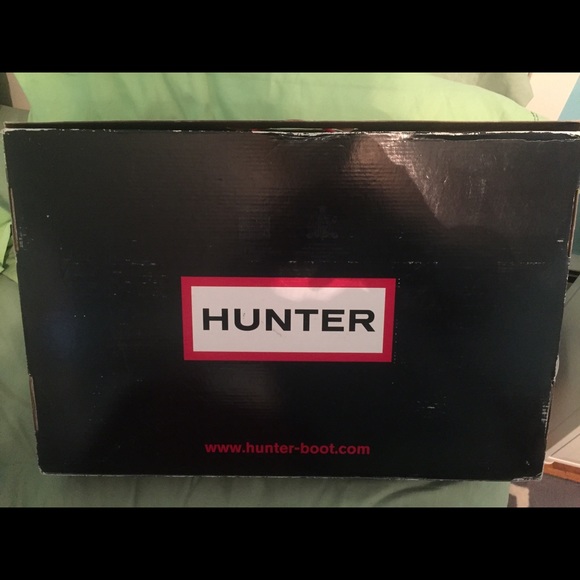 Glossy black tall Hunter Boots - Picture 3 of 4