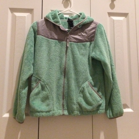 Girls size large North face hooded fleece