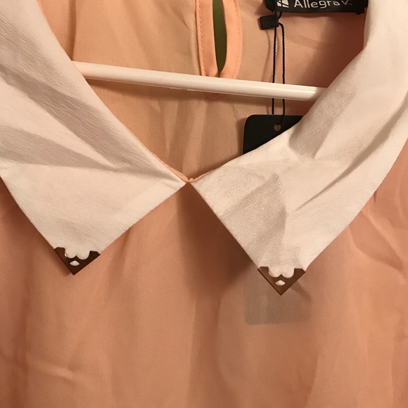 NWT Top with Peter Pan Collar - Picture 2 of 4