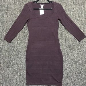 👗H&M bodycon dress NWT!!👗burgundy purple