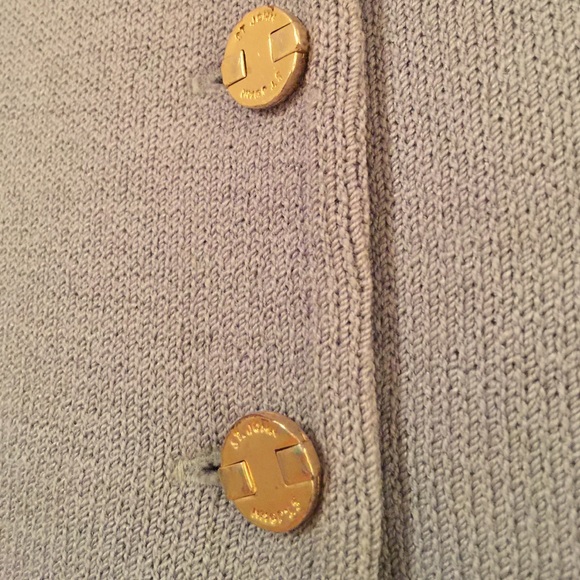 St. John Collection Light Blue Sweater Jacket - Picture 3 of 4