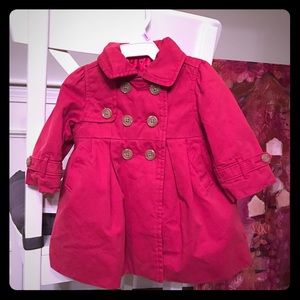 Baby Gap red trench