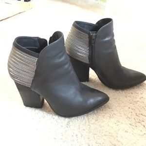 Edgy black ALDO leather booties