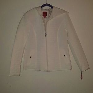 NWT Esprit Cream Hooded Jacket