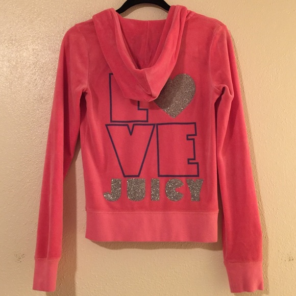 Juicy Couture Pink Velvet Zip-Up Jacket - Picture 3 of 4