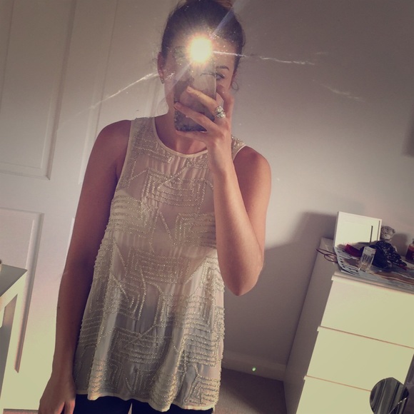 River Island Tops - River Island Heavy Duty Beaded top